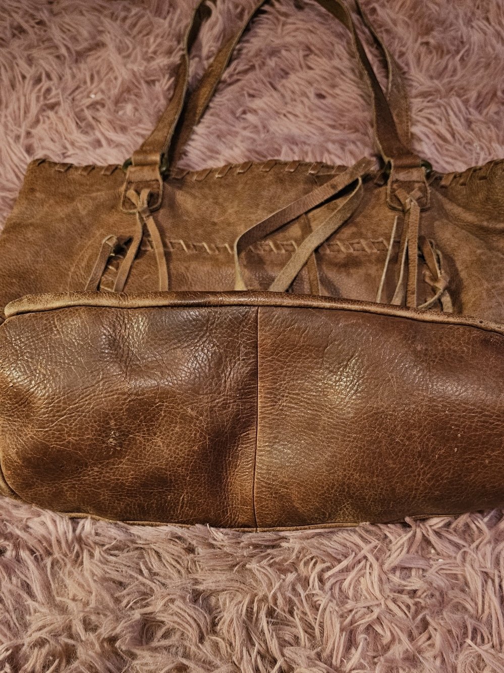 Lucky Brand✨️Vintage Boho Logan Tote-Distressed Brown - Picture 3 of 12
